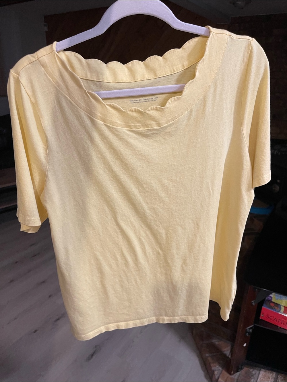 Vintage Talbots Scallop Neck Shirt